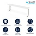 thumbnail image 4 of 18''W x 96''L Granite White Plastic Folding Training Table, 4 of 9