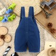 thumbnail image 2 of KIDSCOOL SPACE Baby Cute Summer Jean Overalls,Toddler Denim Cartoon 3D Animal Shortalls,2-3 Years, 2 of 5