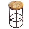 thumbnail image 2 of Benzara Tabouret de Comptoir Jaden à Dessus Circulaire Chic Urbain Port, 2 of 5