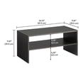 thumbnail image 4 of Mainstays 24" 2-Tier Stackable Shoe Rack, Espresso, 4 of 6