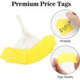 thumbnail image 3 of joycraft 200PCS Price Tags, 45mm x 35mm Price Tags with String Attached, Yellow Merchandise Hanging Labels, Writable Marking Tags for Jewelry, Clothing and Gift Tags, 3 of 13