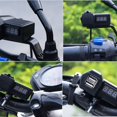 thumbnail image 3 of Car Motorcycle Mobile Phone Charger Adapter 10-24V Abs Waterproof Dual Usb With Switch Rv Boat Car Charger + Voltmeter, 3 of 5