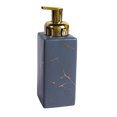 thumbnail image 1 of Qeeadeea Marble Ceramic Foaming Soap Dispenser, Cubic Foam Soap Dispenser With Gold Pump, Hand Foaming Dispenser, For Barthroom Kitchen-grey-Foam Bottle, 1 of 7