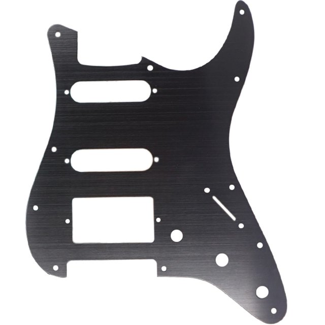 Plaque de Grattage SSH en Métal à 11 Trous pour Protège-Piquets de Guitare pour Guitares Électriques Strat