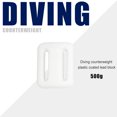 thumbnail image 2 of pitrice Poids de Plongée Antidérapant Professionnel Sûr Contrepoids de Plongée sous-Marine Gadgets Sportifs Accessoires Blanc, 2 of 8