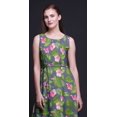thumbnail image 4 of Bimba Robe Longue Débardeur Maxi à Fleurs pour Femme, Col Rond, Imprimée, Robe de Soirée - Xxx-Grand, 4 of 6