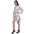 thumbnail image 3 of Moomaya Printed Crossover Robes Bridesmaid Getting Ready Bathrobes For Women, 3 of 5