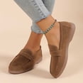 thumbnail image 1 of Babysbule Chaussures pour Femmes Liquidation Chaussures de Mode pour Femme Décontractées Confortables Bout Rond Talons Bas Chaussures Couleur Unie, 1 of 5