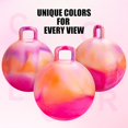 thumbnail image 2 of Active Physical Development Bouncy Balls For Kids Fuzz Ball Flower Power Balance Ability Through Energetic Bouncing red purple, 2 of 6
