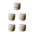 thumbnail image 1 of relayinert Hanging Basket Rattan Easy Application For Balcony And Garden Plants Eco-friendly Wickerwork Basket Type 1 5Set, 1 of 6