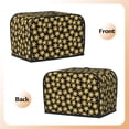 thumbnail image 3 of Toaster Cover 2 Slice Vintage Groovy Flowers Dustproof Bread Maker Cover Fingerprint Bakeware Protection Wide Slot Toaster Bag Reusable Kitchen Small Appliance Cover TC278, 3 of 6