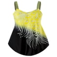 thumbnail image 3 of Maillot de Bain Grande Taille pour Femmes, Maillot de Bain Sans Manches Contrasté, 3 of 5