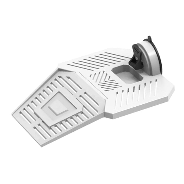 Milaget Turtle Basking Platform Detachable for Frog Water Turtle Tank Bearded Dragon White M