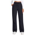 thumbnail image 1 of Posijego Womens Sweatpants Casual Drawstring Wide Leg Lounge Pants Elastic Waist Straight Leg Athletic Pants, 1 of 5