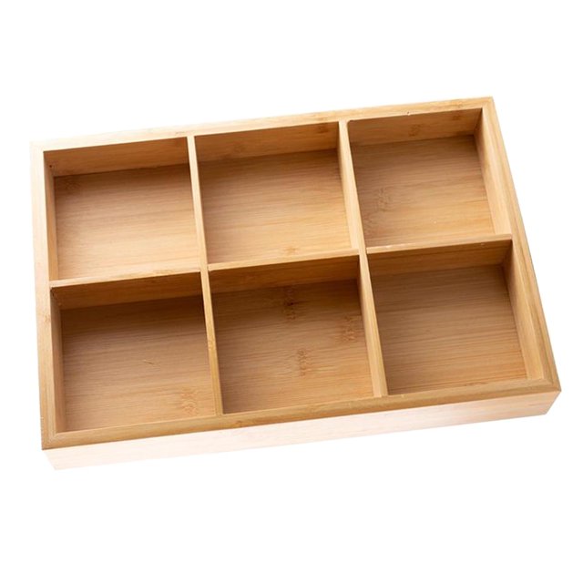 Soucoupe à Thé Carrée Rectangulaire en Bois Noix Fruit Collation Plateau de Service 22x33 cm