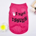 thumbnail image 3 of Fashion Pet Vest Summer Breathable Comfortable New Text Pattern Dog Cat Clothing, 3 of 4
