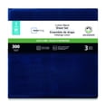 thumbnail image 3 of Mainstays 4-Piece 300 Thread Count Blue- CVC Cotton Blend Bed Sheet Set, Twin (Adult), 3 of 7