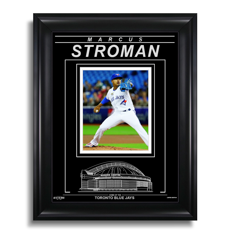 Marcus Stroman Toronto Blue Jays Engraved Framed Photo - Action Pitch H