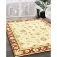 thumbnail image 2 of Ahgly Company Indoor Square Abstract Orange Oriental Area Rugs, 5' Square, 2 of 6