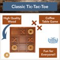 thumbnail image 3 of WE Games Tic Tac Toe Wooden Game Set, Coffee Table Game for Families, 3 of 11