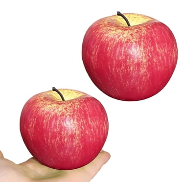 ZTTD 1 Pcs Pommes Roses Artificielles en Plastique Fausses Pommes Fruit Réalistes Pommes Roses Réalistes pour Maison Cuisine Fête Accessoire de Photographie Décoration de Mariage