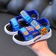 thumbnail image 3 of IUJSOY Kid Sandals Boy Summer Open Toe Sports Sandals Adjustable Straps for Toddler Little Big Kid, 3 of 5
