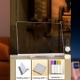 thumbnail image 2 of CJiaWei Magicboard Clear Drawing Board With A Cloth Light Drawing Board With Adjustable Holder And 12 Colorful Pens For Room Store Festival Present (1ml), 2 of 5