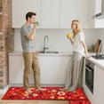 thumbnail image 4 of Retro Floral Pattern Floormat for Indoor Living Areas with Non- Water Absorbent Polyester Carpet for Home Décor and Everyday Use, 4 of 6