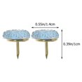 thumbnail image 3 of LNGOOR Cork Board Accessories 15Pcs Rhinestone Push Round Head Board  Candy Push Pin Replaceable Thumb Tacks for Board Bulletin Board Office Board Accessories Cork Board Accessories, 3 of 6