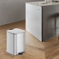 thumbnail image 4 of LEDREM Kitchen Trash Can with Inner Bucket, 5.2-Gallon Soft-Close Lid Bin, Compact & Non-Slip Base, Stainless Steel,Metallic Silver, 4 of 5