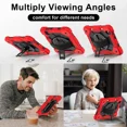 thumbnail image 4 of Case for iPad Mini 7 A17 Pro 2024 / iPad Mini 6 2021 8.3 Inch with Rotating Stand Pencil Holder Hand/Shoulder Strap, Heavy Duty Shockproof Protective Cover for iPad Mini 7th/6th Generation 8.3", 4 of 7