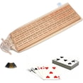 thumbnail image 1 of WE Games Ensemble de Cribbage de Luxe - Bois Massif avec Incrustation Sprint 3 Planche de Piste, 1 of 8