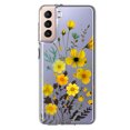 thumbnail image 1 of MUNDAZE Samsung Galaxy S22 Plus Étui de Protection Hybride Transparent Antichoc Fleurs d'Été Jaunes, 1 of 6
