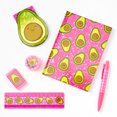 thumbnail image 1 of Claire's Ensemble de Papeterie Avocat Souriant 6 Pcs, Comprend Bloc-Notes, Règle, journal, Taille-Crayon, Stylo et Gomme, 91395, 1 of 2