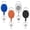 Assorted, variant on GOGO 4 Packs Retractable Keychain Badge Holder with Carabiner Reel Belt Clip and Key Ring, Assorted