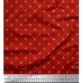 thumbnail image 1 of Soimoi Velvet Fabric Dot & Floral Small Decor Fabric Printed Yard 58 Inch Wide, 1 of 3