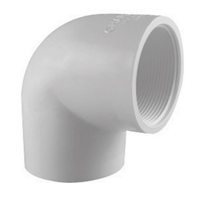 Charlotte PVC 02301 1000 1 in. 90 Degree Elbow