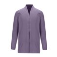 thumbnail image 1 of RXIRUCGD Homme Col en V Styles Mi-Longs et Longs Cardigan en Tricot à Fleurs Torsadées Manteau Ample, Rose, Taille : 3TG, 1 of 4