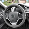 thumbnail image 2 of FH Group , Couvercle de Volant en Silicone avec Marques de Prise, Gris, pour Auto, 2 of 4
