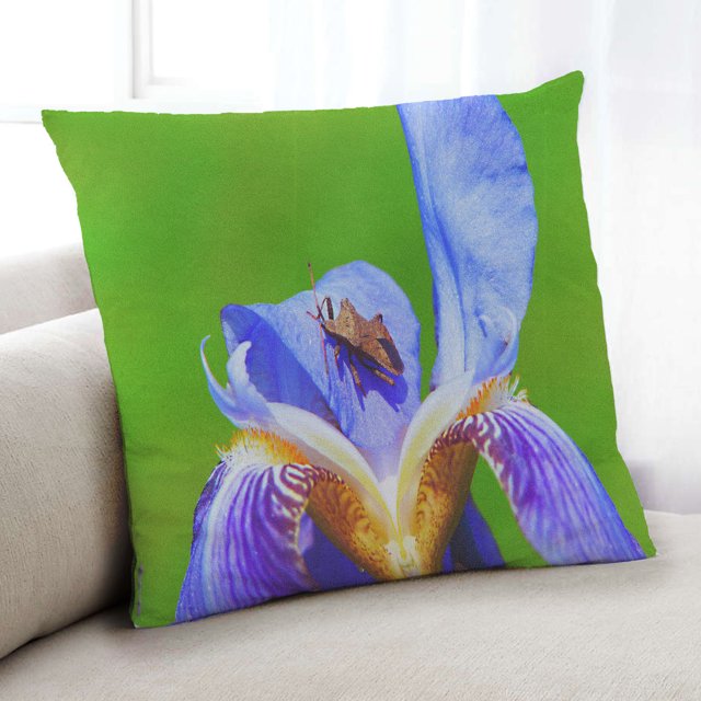 Ahgly Company Plants Flower Coussin d'Intérieur, 18 Pouces par 18 Pouces