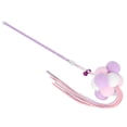 thumbnail image 3 of Cat Tassel Stick, Cat Interactive Toy Safe Pet Funny Toy Cat Bell Stick  For Pet Cat Purple, 3 of 8