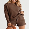 thumbnail image 4 of Ensemble de Sweat-Shirt et Short Assortis pour Pyjamas Féminins, 4 of 6