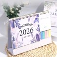 thumbnail image 2 of Sentmoon Wall Calendar 2026 Calendar Office Desktop Calendar 2026 English Clock In Multi Functional Pocket Calendar Day and Month Calendar, 2 of 8