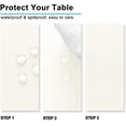 thumbnail image 3 of JIAIA Rectangle Water Resistant Spill Proof Washable Polyester Tablecloth 54 x 80 Inch, 3 of 4