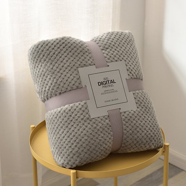 CEHVOM Scratch Thickened Solid Color Borlaug Sofa Blanket Flannel Blanket Clearance