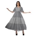 thumbnail image 4 of Moomaya Robes d'Été Imprimées à Manches Courtes pour Femmes, Tenue de Fête Décontractée, 4 of 4