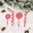 thumbnail image 4 of Hanging Pendant Simulation Lollipop Pattern Holidays Gift Plastic Christmas Candy Cane Ornament for Shopping Mall, 4 of 8