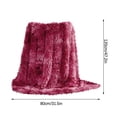thumbnail image 3 of Dvkptbk Couverture Jetée, Couverture en Peluche de Couleur Unie Couverture Couverture de Canapé Housse de Couverture Couverture de Lit Couverture de Queue, 3 of 5