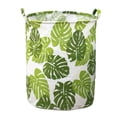 thumbnail image 3 of Linen Patterned Laundry Hamper Open Top Design for Bedroom and Bathroom Durable Breathable Fabric Storage Solution for Clothes Spacious and Stylish, 3 of 5