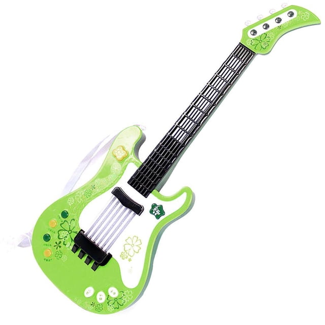 Instrument de Musique de Simulation pour Enfants, Sécurité, Guitare Électrique Multifonction, Basses, Son Surround, Instrument de Musique Jouable avec Éclairage Coloré pour Enfants